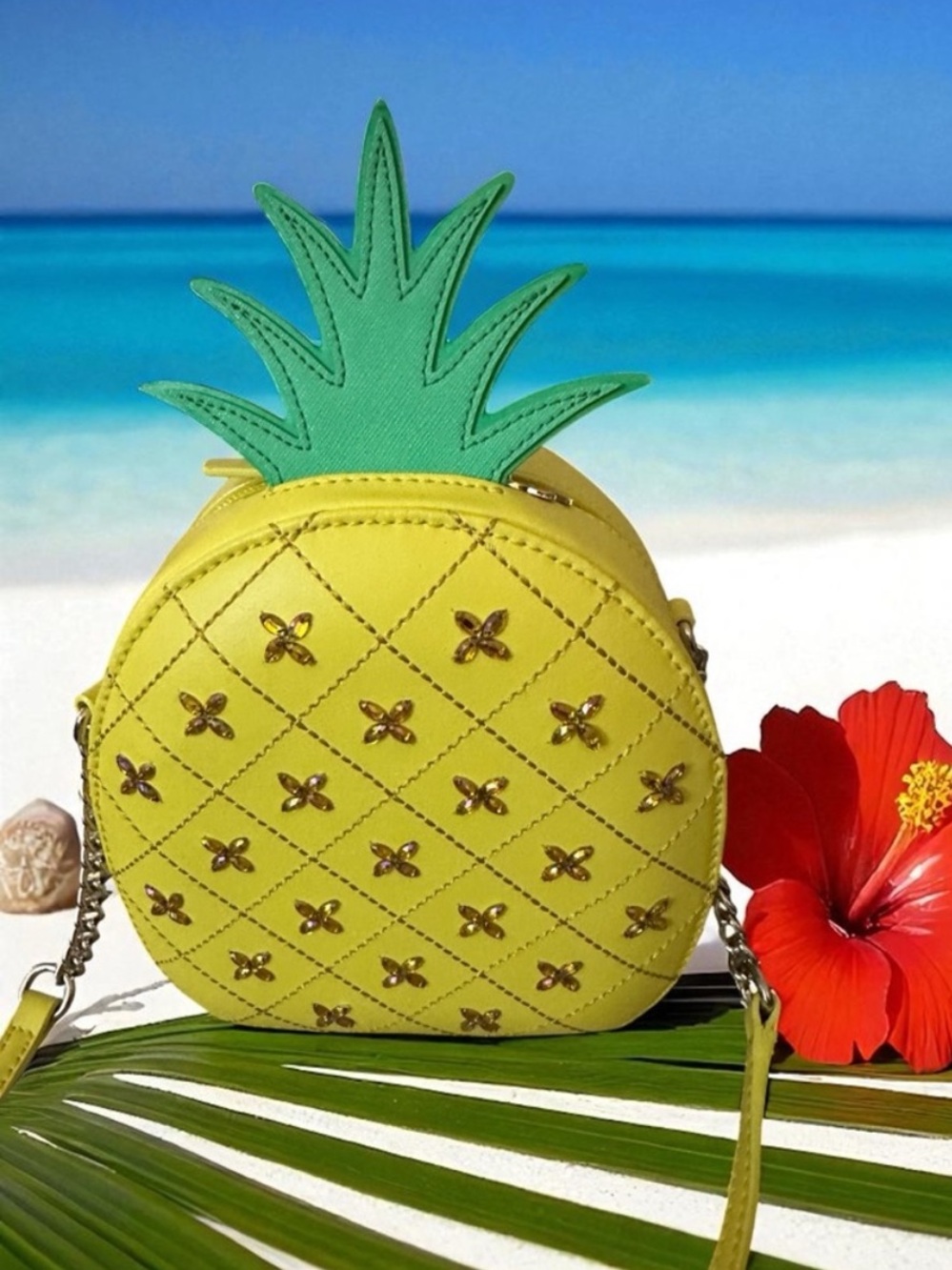 Kate Spade Pineapple Leather Crossbody “How Refreshing”